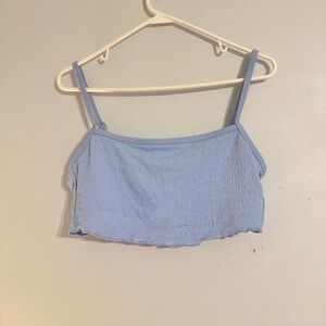 Xhilaration Womens Light Blue Bathing Suit Top Size XL